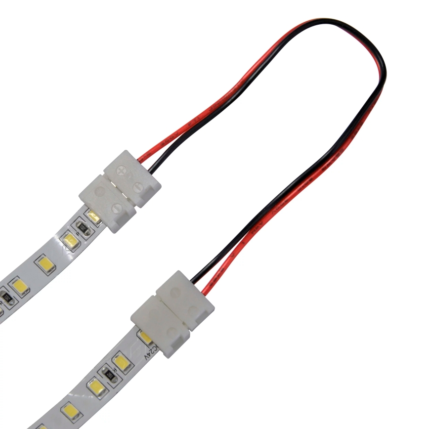 Elastyczny Dwustronny kanciasty connector do 2-pin LED taśmy 8 mm