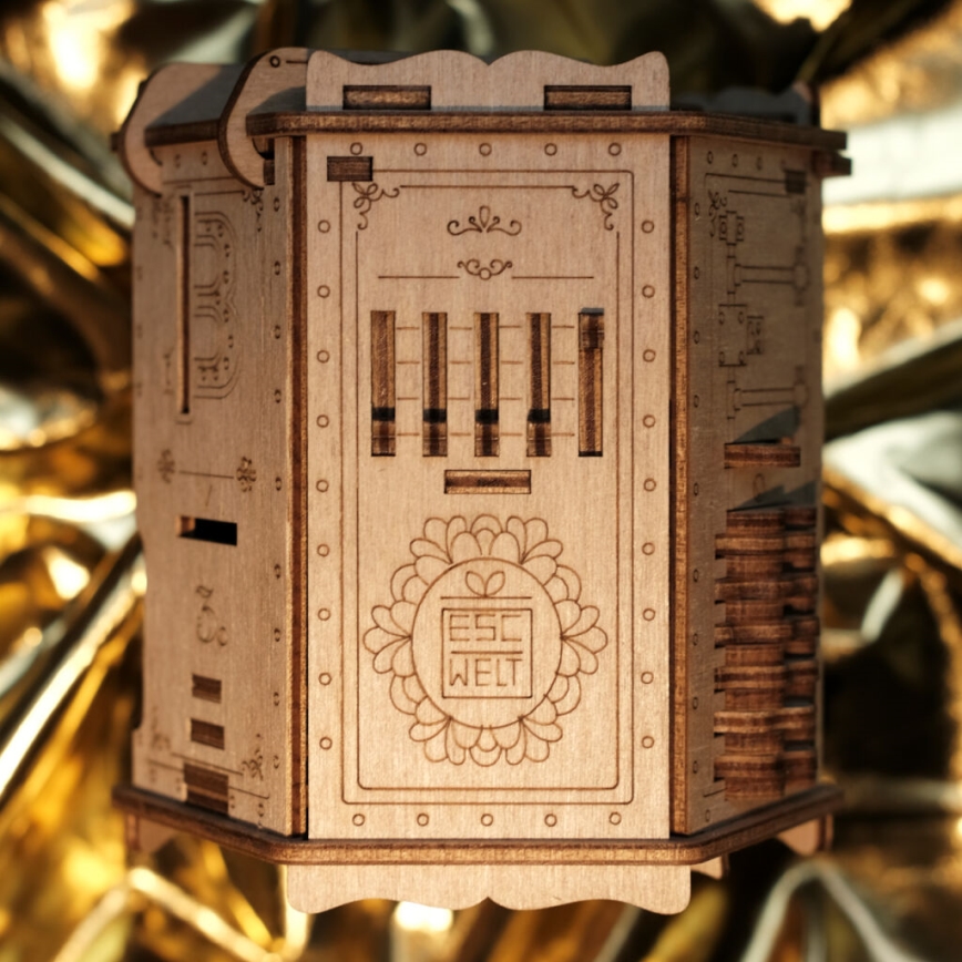 EscapeWelt - 3D drewniane mechaniczne puzzle Fort Knox Pro