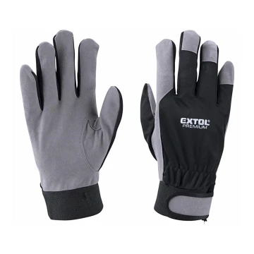 Extol Premium - Rękawice robocze rozmiar 10" szaro-czarne