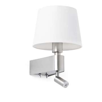 FARO 29976 - LED Lampka ścienna ROOM 1xE27/20W/230V + 1xLED/3W