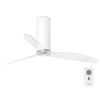 FARO 32033 - Wentylator sufitowy TUBE FAN biały/przeźroczysty