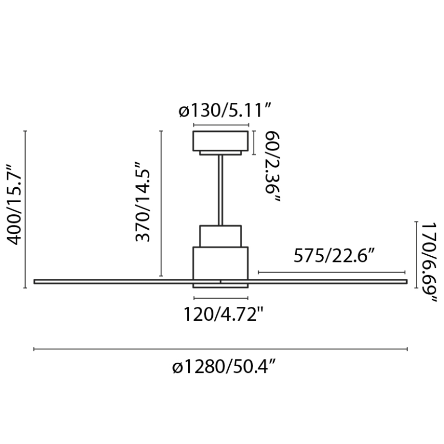 FARO 33487WP - Wentylator sufitowy NASSAU Wi-Fi biały + pilot