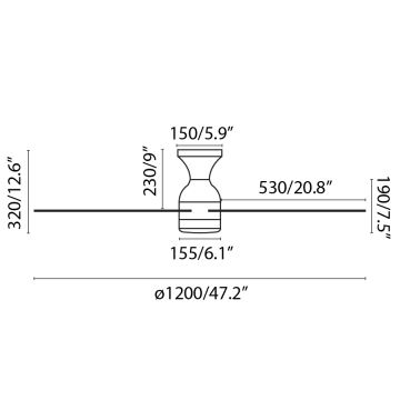 FARO 33756 - Wentylator sufitowy LED FRASER LED/16W/230V biały + pilot