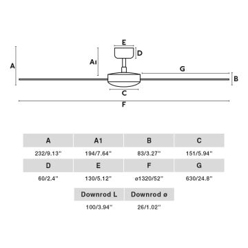 FARO 34291WP - Wentylator sufitowy CRUISER L czarne śr. 132 cm SMART + Pilot zdalnego sterowania