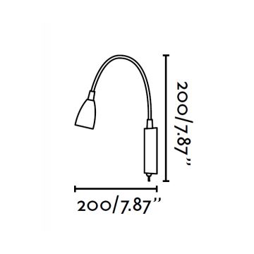 FARO 41020 - Kinkiet LOKE LED/3W/230V