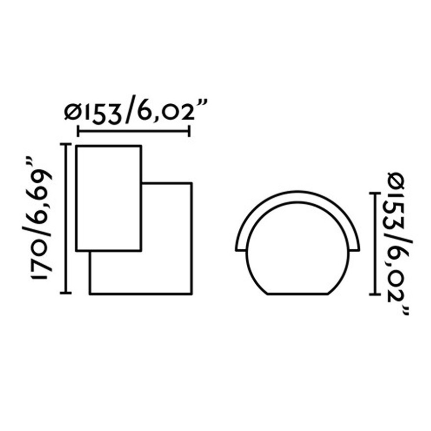 FARO 70576 - LED Kinkiet zewnętrzny NOBORU LED/16W/230V IP65