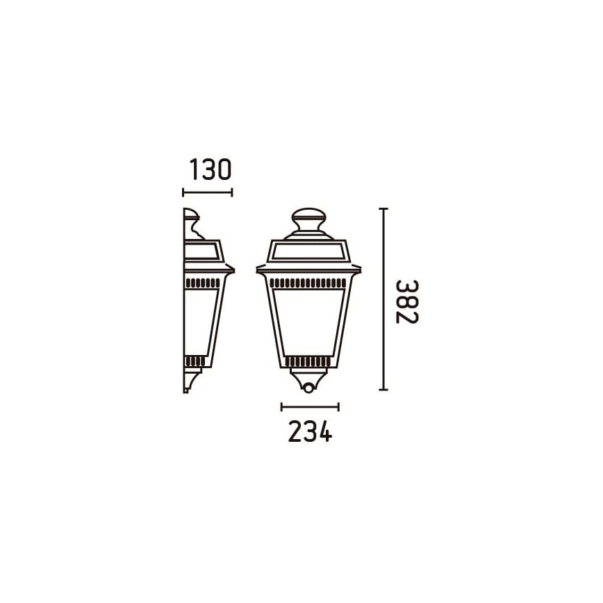 FARO 71424 - Kinkiet zewnętrzny ARGOT 1xE27/100W/230V IP44