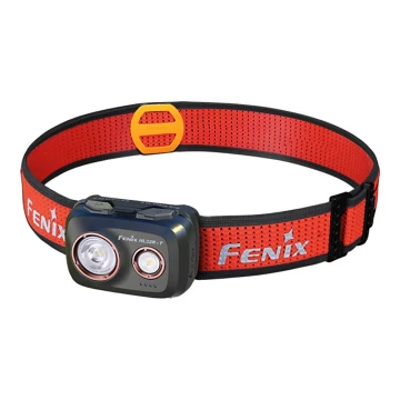 Fenix HL32RTBLCK - LED Czołówka akumulatorowa LED/USB IP66 800 lm 300 h czarna/pomarańczowa