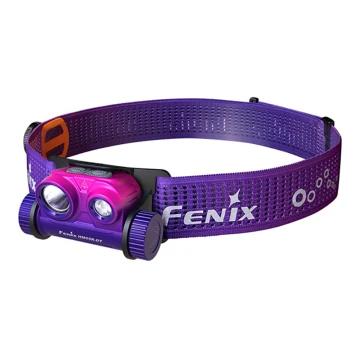 Fenix HM65RDTNEB -LED Czołówka akumulatorowa LED/USB IP68 1500 lm 300 h fioletowa/różowa