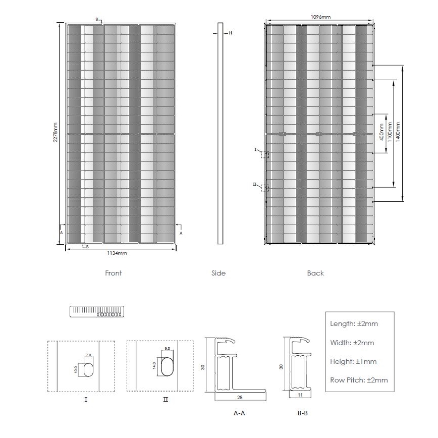 Fotowoltaiczny panel słoneczny JINKO 580Wp IP68 Half Cut dwustronny - paleta 36 szt