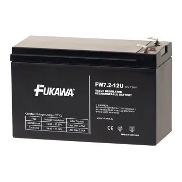 FUKAWA FW 7,2-12 F2U - Akumulator ołowiowy 12V/7,2Ah/faston 6,3mm