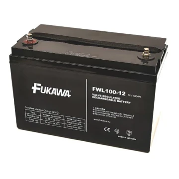 FUKAWA FWL 100-12 - Akumulator ołowiowy 12V/100 Ah/závit M6