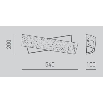 Gea Luce CAMILLA A M arg - Kinkiet CAMILLA 4xE14/28W/230V 54 cm srebrny