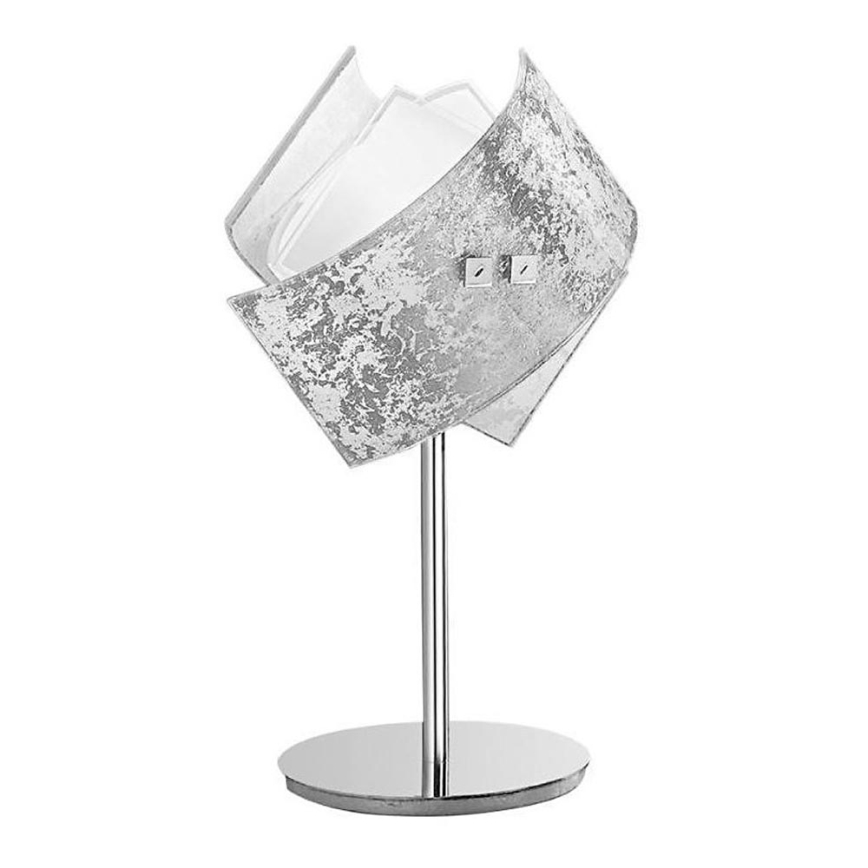 Gea Luce CAMILLA L P arg - Lampa stołowa CAMILLA 1xE14/42W/230V srebrne