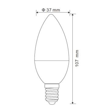 Globo - LED Żarówka ściemnialna E14/5W/230V 4000K