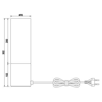 Globo - Lampa stołowa dotykowa 1xE27/25W/230V