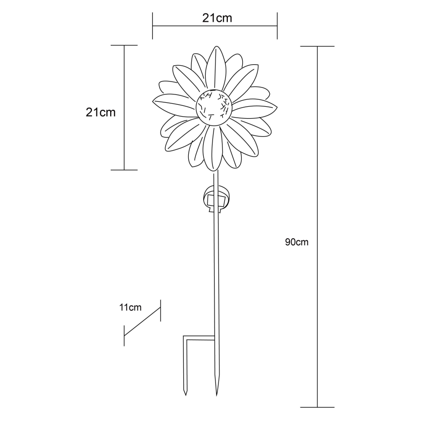 Globo - LED Lampa solarna LED/0,06W/3V IP44