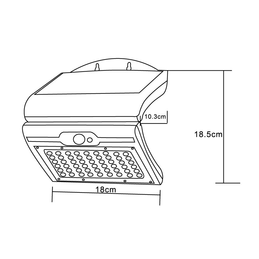 Globo - LED Lampa solarna z czujnikiem LED/3,5W/3,7V 7000K IP44