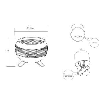 Globo - LED Oświetlenie solarne LED/1,2V IP44