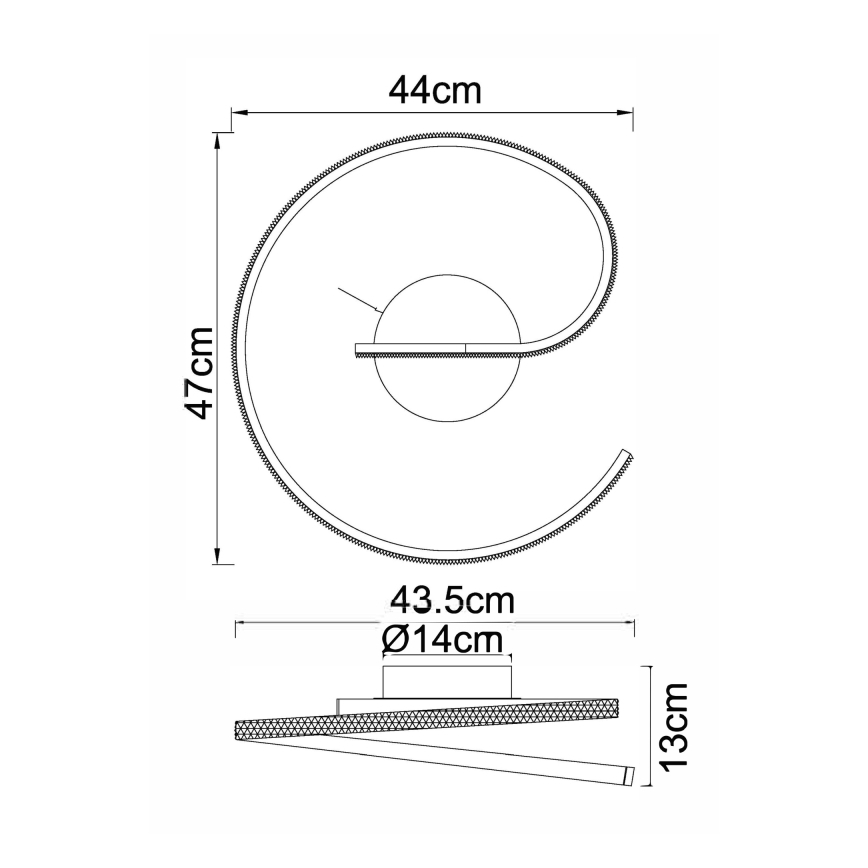 Globo - LED Żyrandol natynkowy LED/20W/230V