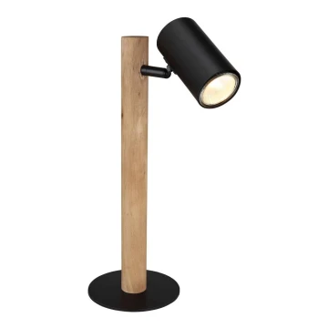 Globo - Lampa stołowa 1xGU10/5W/230V drewno/metal