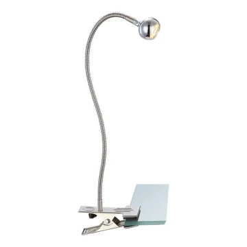 Globo - LED Elastyczna lampka z klipsem LED/3W/230V chrom