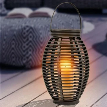 Globo - LED Lampa solarna LED/0,06W/3,2V IP44 rattan