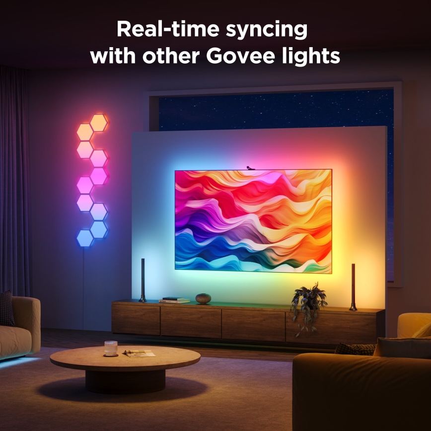 Govee - Backlight 3S Netflix TV 55-65" SMART LED podświetlenie RGBICW Wi-Fi + pilot zdalnego sterowania