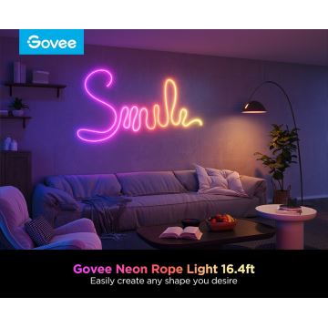 Govee - Neon 2 MATTER zginana tasma LED 5m RGBIC Wi-Fi IP67