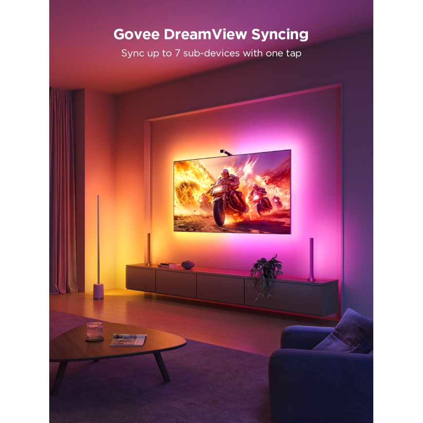 Govee - Podświetlenie TV 3 Lite TV 75-85" SMART LED podświetlenie RGBICW Wi-Fi IP67 + pilot zdalnego sterowania