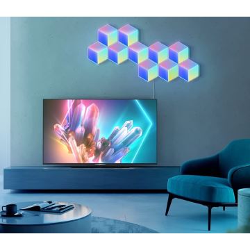 Govee - ZESTAW 10x LED Oświetlenie Glide Hexa Pro LED Smart RGBIC Wi-Fi