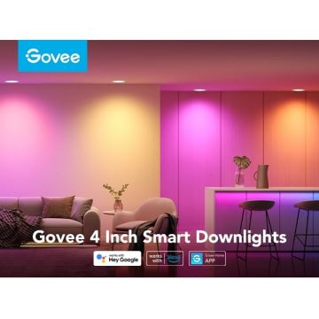 Govee - ZESTAW 2x LED RGBWW Oprawa wpuszczana LED/11W/230V Inteligentny 2700-6500K