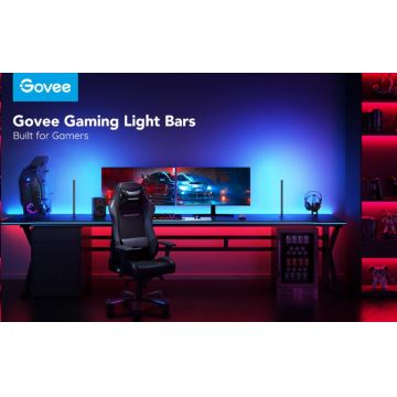 Govee - ZESTAW 2x Panele LED RGBIC Smart Gaming Wi-Fi + Smart Dual + pilot