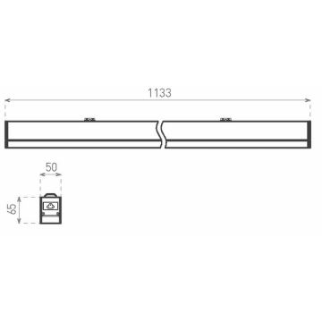 Greenlux GXPR068 - LED Oprawa świetlówkowa PROFI LINEAR II LED/36W/230V 4000K