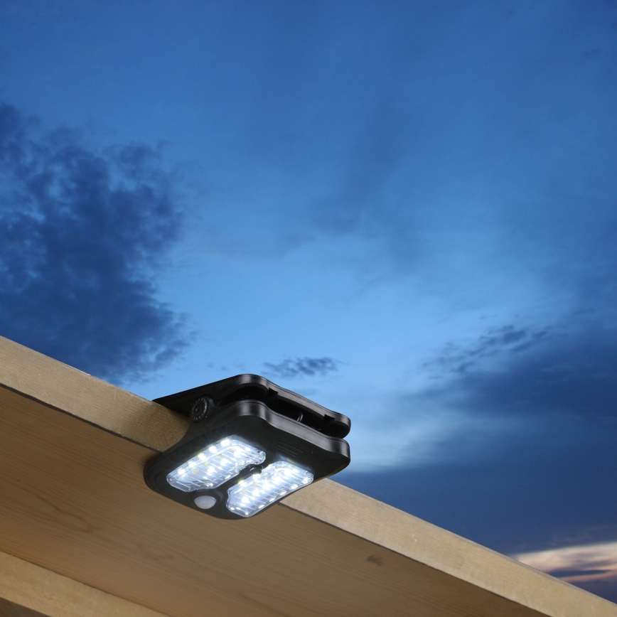 Grundig - LED Lampa solarna z czujnikiem CLIP-ON LED/4W/3,7V IP44
