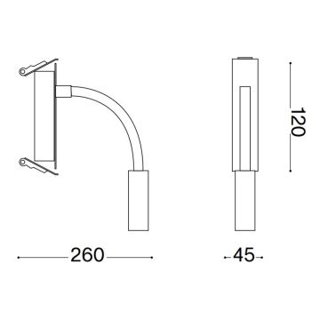 Ideal Lux - LED Elastyczna lampka IO LED/3W/230V CRI 90 czarny