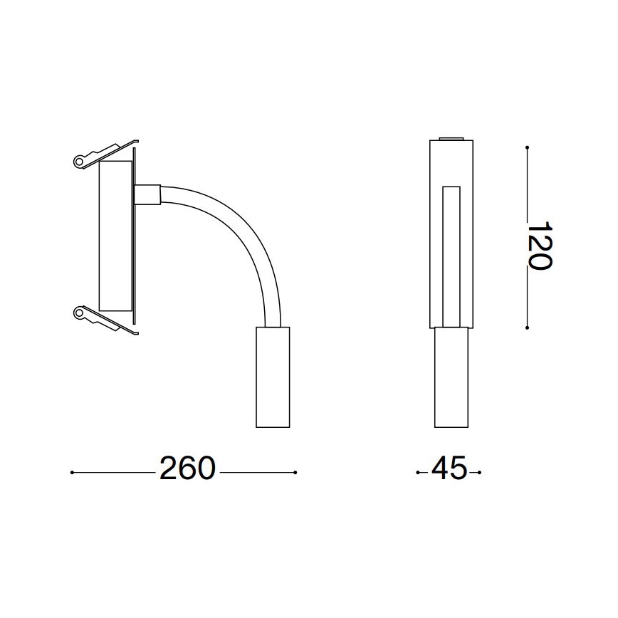 Ideal Lux - LED Elastyczna lampka IO LED/3W/230V CRI 90 czarny