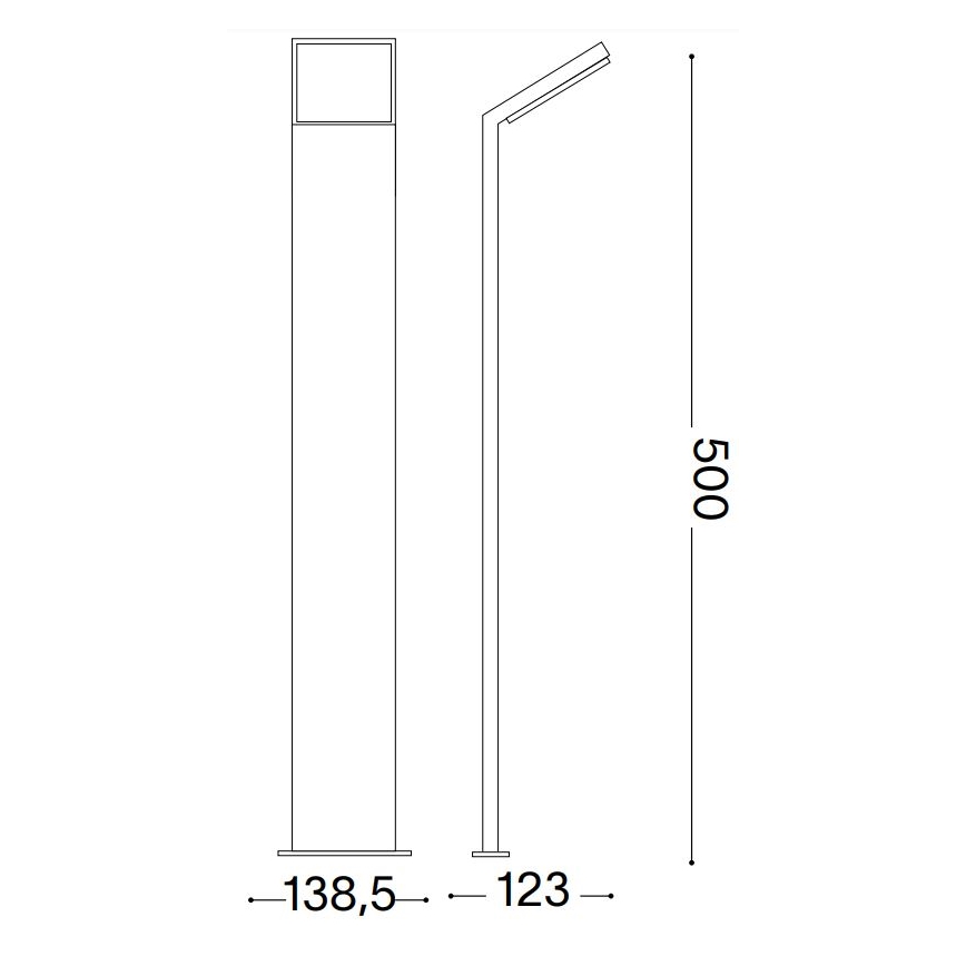 Ideal Lux - LED Lampa zewnętrzna STYLE LED/8,5W/230V IP54 antracyt