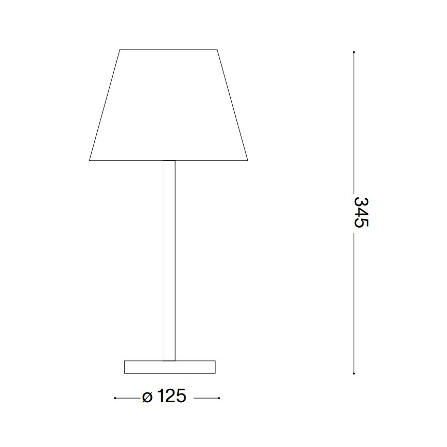 Ideal Lux - LED Ściemniana lampa dotykowa LOLITA LED/2,8W/5V IP54 biała