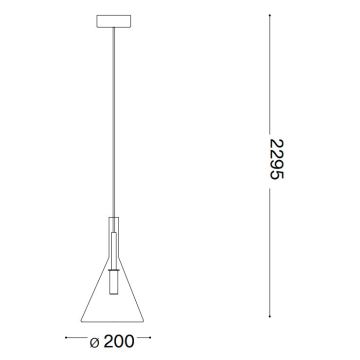 Ideal Lux - LED Żyrandol na lince EMPIRE 1xG9/3W/230V