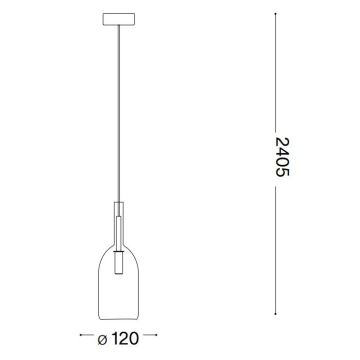 Ideal Lux - LED Żyrandol na lince EMPIRE 1xG9/3W/230V