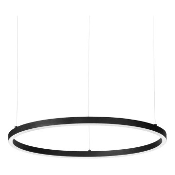 Ideal Lux - LED Żyrandol na lince ORACLE SLIM LED/43W/230V śr. 90 cm czarny