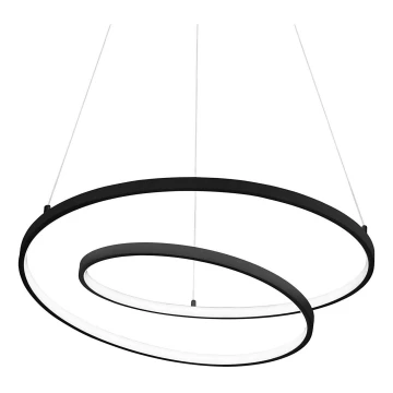 Ideal Lux - LED Żyrandol na lince OZ LED/48W/230V śr. 60 cm czarny