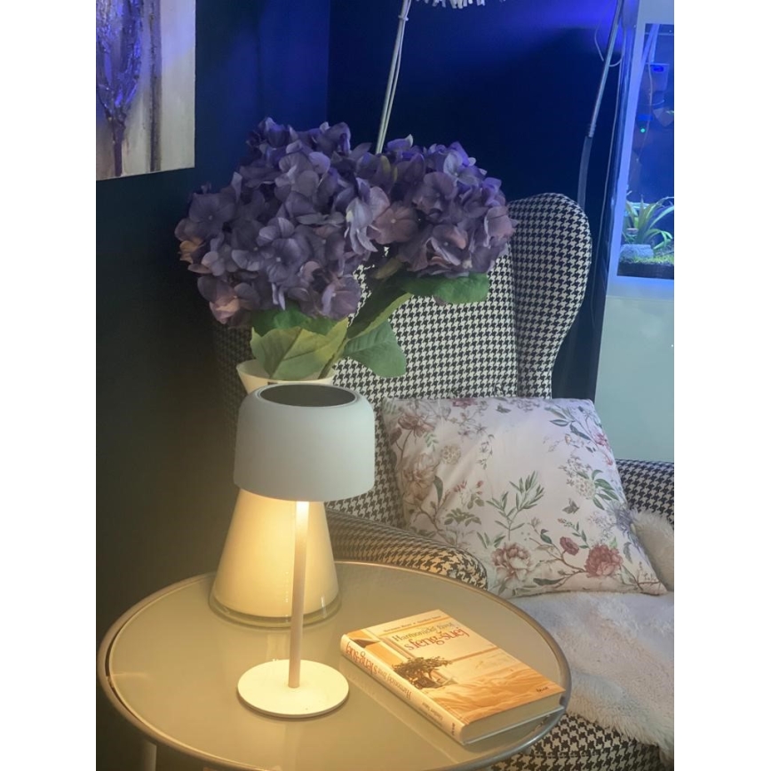 LED Zewnętrzna lampa solarna ściemnialna LED/4W/5V 3600mAh IP44