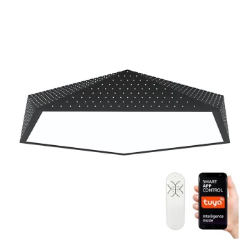 Immax NEO 07151-B80 - LED Ściemniany plafon BRILIANT LED/56W/230V Wi-Fi Tuya czarna + pilot