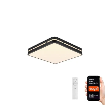 Immax NEO 07154-B30 - LED Ściemniany plafon NEO LITE PERFECTO LED/24W/230V Wi-Fi Tuya czarny + pilot