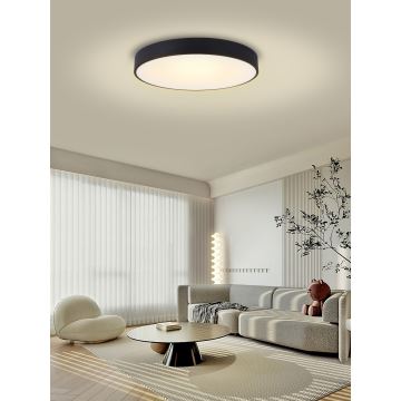 Immax NEO 07203L-LED Plafon ściemnialny RONDATE 65W/230V 3000-6000K Tuya czarny + pilot zdalnego sterowania