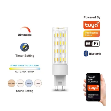 Immax NEO 07763L - LED Ściemnialna żarówka NEO LITE G9/4W/230V 2700-6500K Wi-Fi Tuya