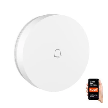 Immax NEO 07780L - Zamienny przycisk do dzwonka bezprzewodowego IP55 Wi-Fi Tuya biały