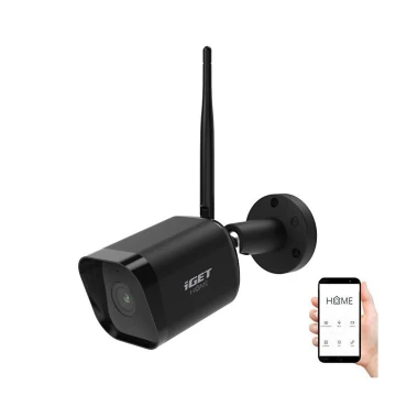 Inteligentna kamera zewnętrzna z czujnikiem Full HD 1080p 12V IP65 Wi-Fi Tuya czarna